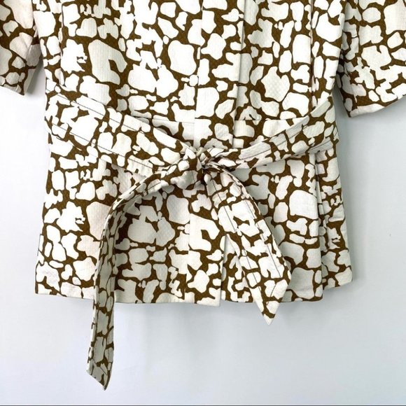 J. Crew Brown and White Patterned Blazer - Picture 2 of 9